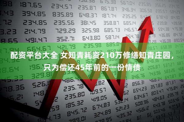 配资平台大全 女知青耗资210万修缮知青庄园，只为偿还45年前的一份情债